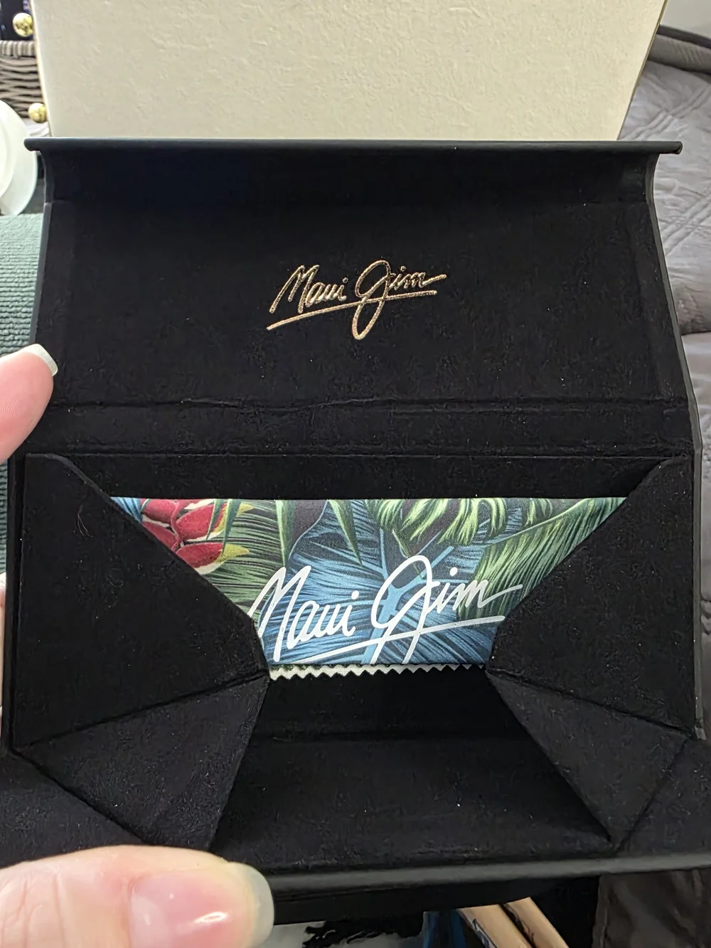 Maui Jim Kupale Blue Hawaii Shiny Black Sunglasses Brand NEW ALL Orig. Authentic